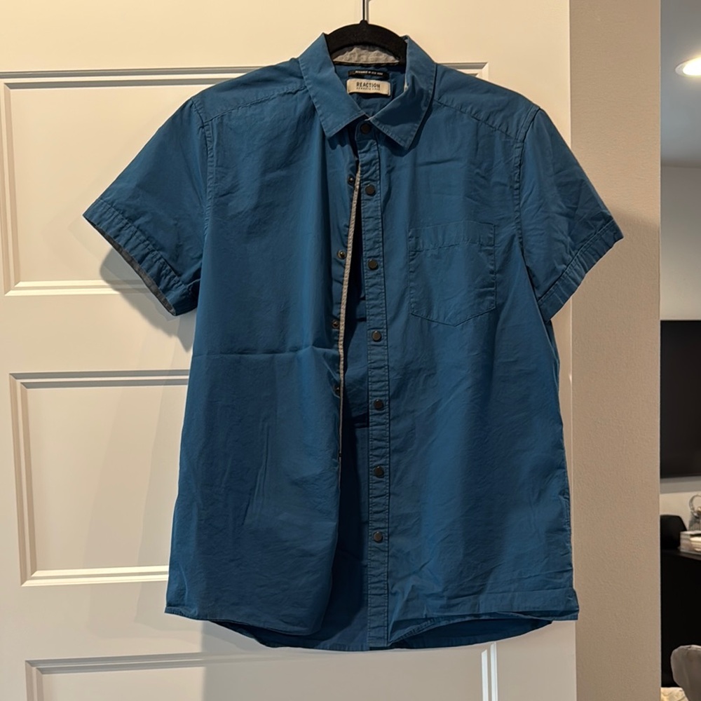Kenneth Cole Reaction Blue Polo Shirt Slim Fit